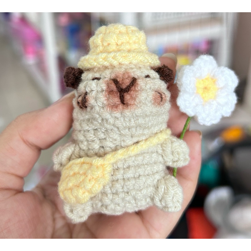 คาบิบาร่า พวงกุญแจไหมพรม✨ - รูปที่ 7