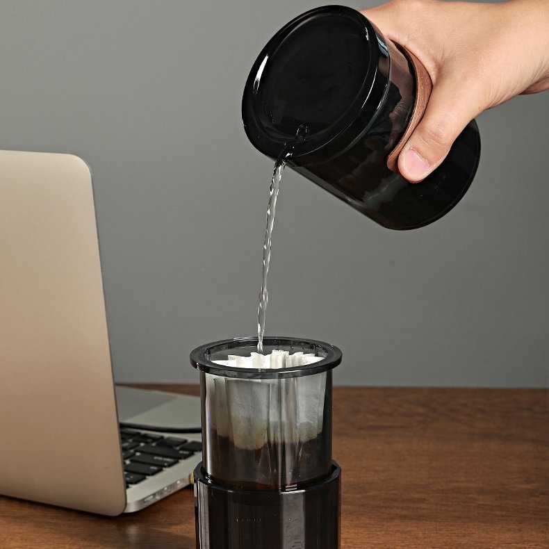 3 in 1 Travel Coffee Cup ชุดดริปกาแฟพกพา สำหรับนักเดินทาง สำหรับใช้กับกระดาษแบบ 155 Wave Filter