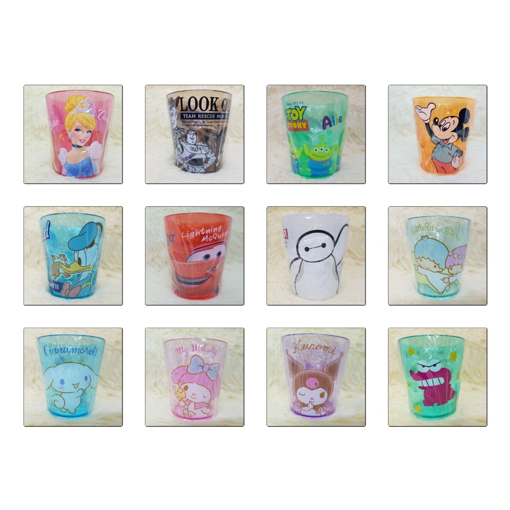 แก้วน้ำ พลาสติก ลายการ์ตูน ลายลิขสิทธิ์ จากประเทศญี่ปุ่น