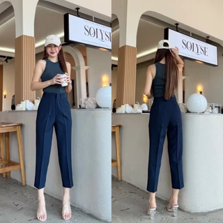 WT24 รุ่น Mini Pants ( กระบอกเล็ก ) ยาว34-35 นิ้ว งานเข้ารูปเข้าทรง ใส่สวย กางเกงขากระบอก กางเกงทรงบอย สูงไม่เกิน150