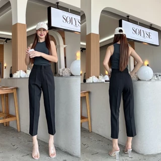WT24 รุ่น Mini Pants ( กระบอกเล็ก ) ยาว34-35 นิ้ว งานเข้ารูปเข้าทรง ใส่สวย กางเกงขากระบอก กางเกงทรงบอย สูงไม่เกิน150