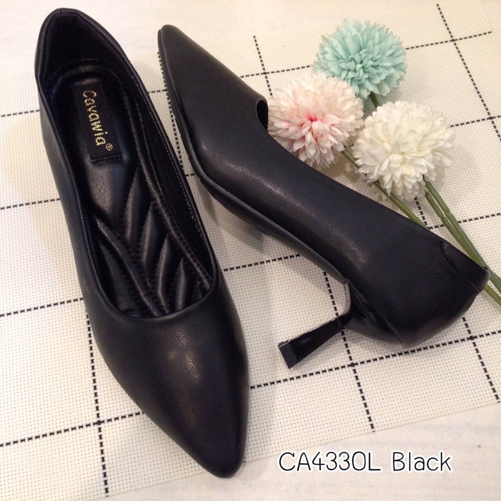 รองเท้าคัทชู ส้น2.5 นิ้ว Cavawia  CA4330L