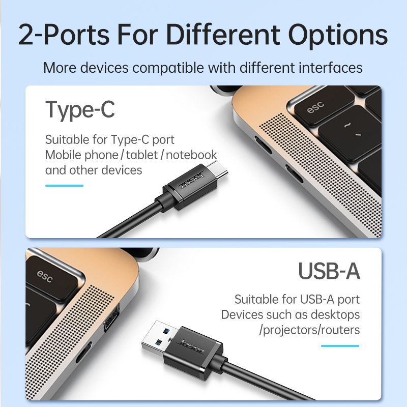 Seamwi USB HUB 4 พอร์ตฮับ USB 3.0 ฮับ USB สำหรับพีซี แล็ปท็อป อุปกรณ์เสริมคอมพิวเตอร์ Type-C Adapter