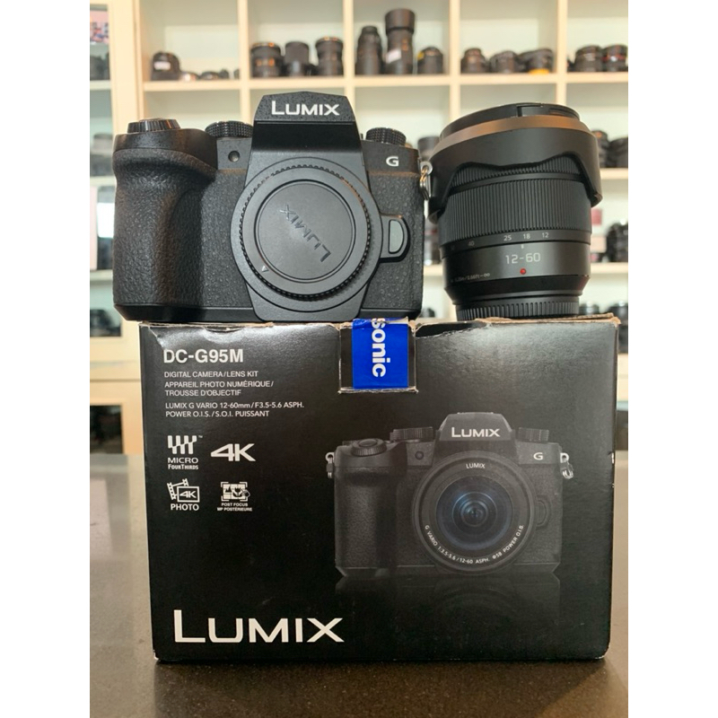 Panasonic LUMIX G95   พร้อมเลนส์ 12-60mm สภาพสวย   อุปกรณ์ครบกล่อง    แบต    แท่นชาร์จ   สายคล้อง