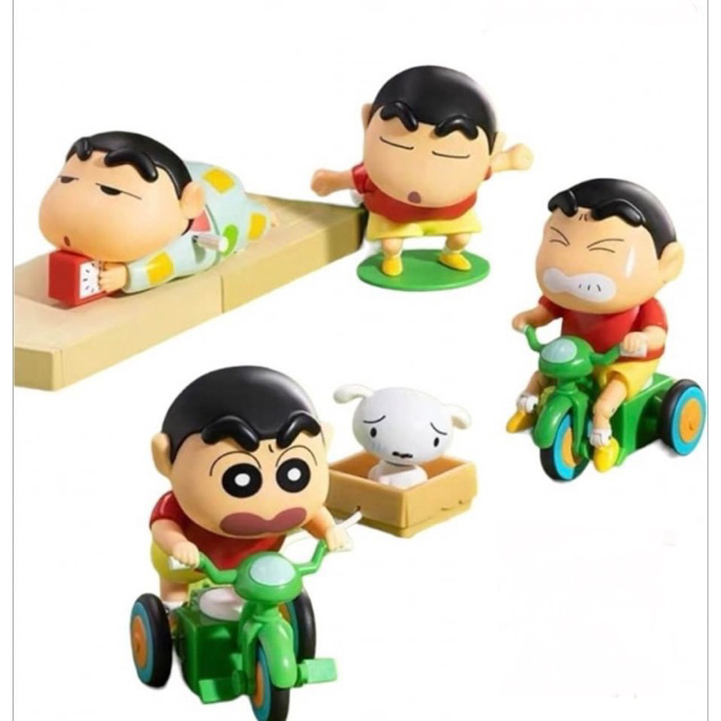 โมเดลชินจัง ยกเซ็ต 4 ตัว ความสูง 9 cm วัสดุพีวีซี 🇹🇭พร้อมส่งจากไทย🇹🇭