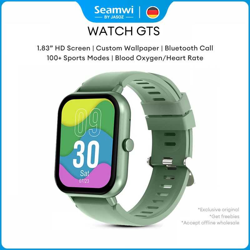 Seamwi สมาร์ทวอทช์ แท้ นาฬิกา smart watch สําหรับผู้ชาย ผู้หญิง เหมาะกับการเล่นฟิตเนส สัมผัสแบบเต็มห
