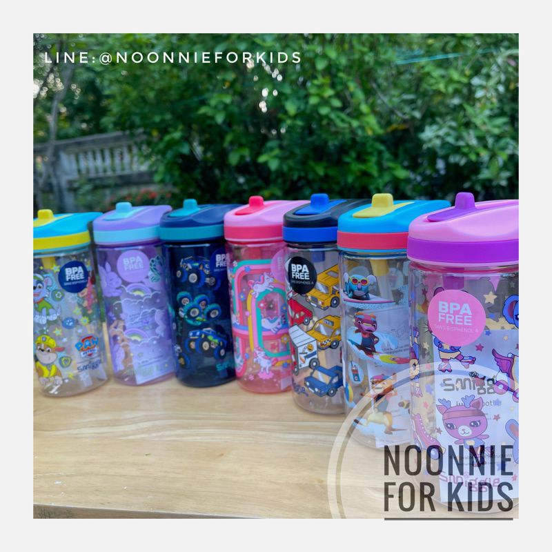 💦ขวดน้ำ Smiggle Junior Plastic Drink Bottle 440 Ml แบบขวดใส ลายน่ารัก🥰💦แท้จากออสเตรเลีย