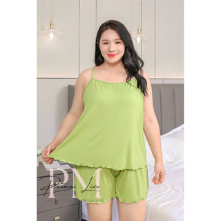 PEEMAI LIVE ชุดนอนสาวอวบ(Size 3XL ใส่ได้ถึง90 kg) 👑ผ้ายืดนิ่มมากใส่สบาย SET-88
