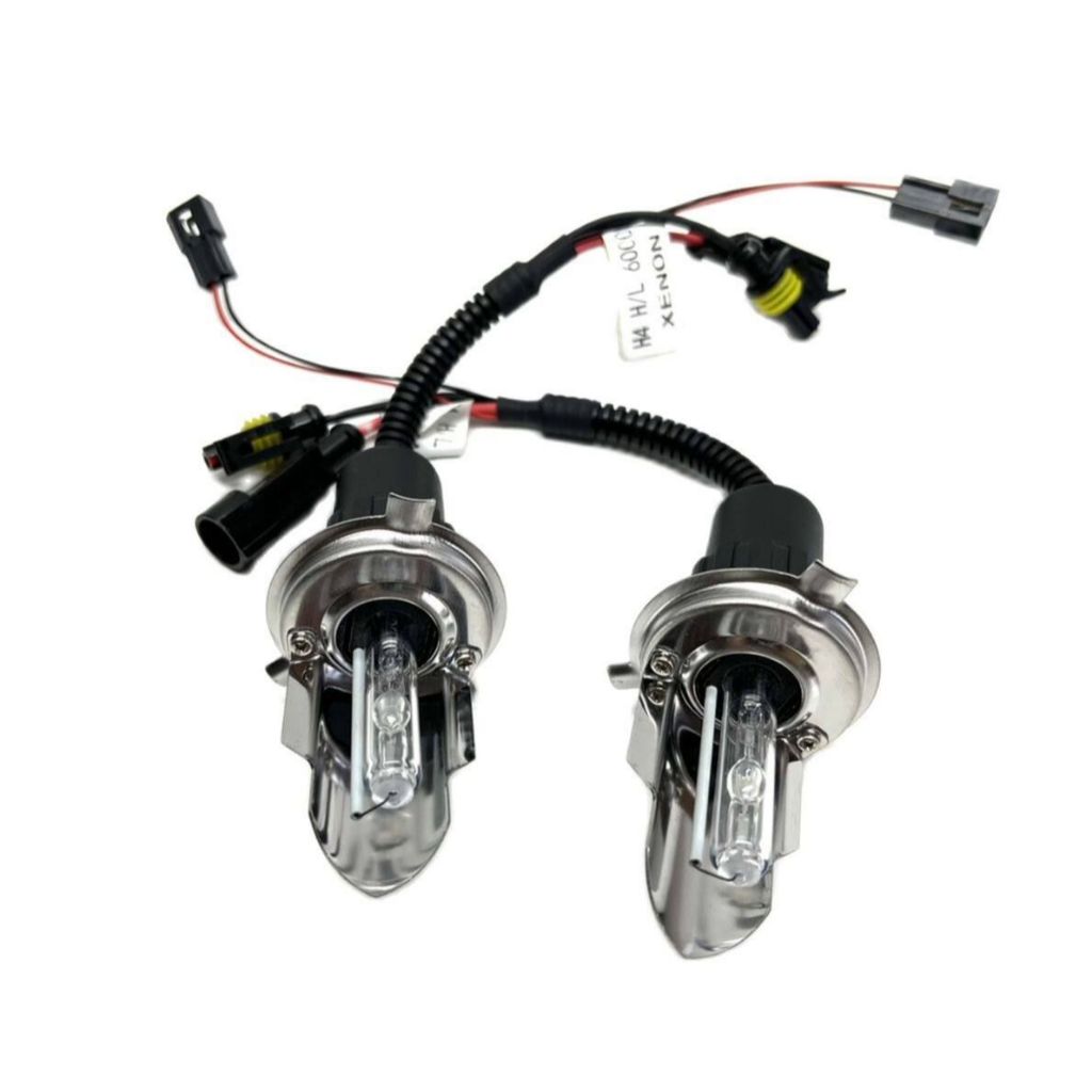fd_24hr ไฟหน้ารถยนต์ H4 HID โคมไฟแกว่ง XENON HID เฉพาะหลอดไฟ ขั้วH4 H-L ค่าสี 6000K 1คู่ 55W รถยนต์ท