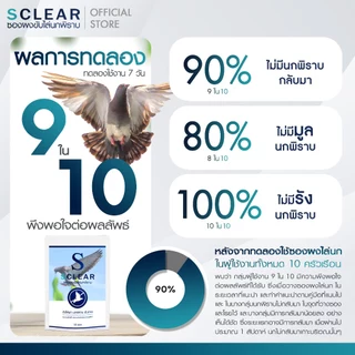 ไล่นก SClear ที่วางไล่นกพิราบ 2in1 ฟรี กาวติดให้ซองอยู่กับที่ ไล่นก ไล่อีกา ไล่นกพิราบ ส่งทุกวัน