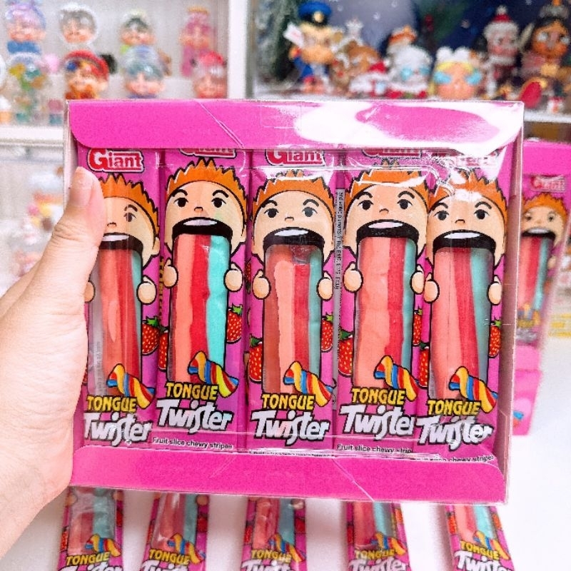 ซูกัสลิ้นเรนโบว์เเท่งยาวรสผลไม้ (1 กล่อง 30 ชิ้น)