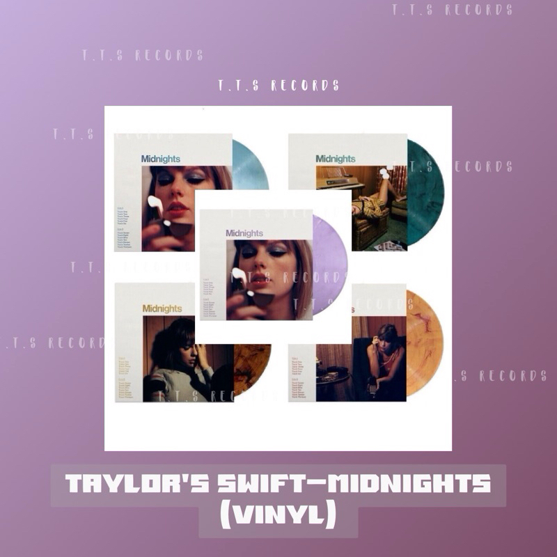 (แผ่นเสียง Vinyl) Taylor swift-Midnights ใหม่! มีซิล