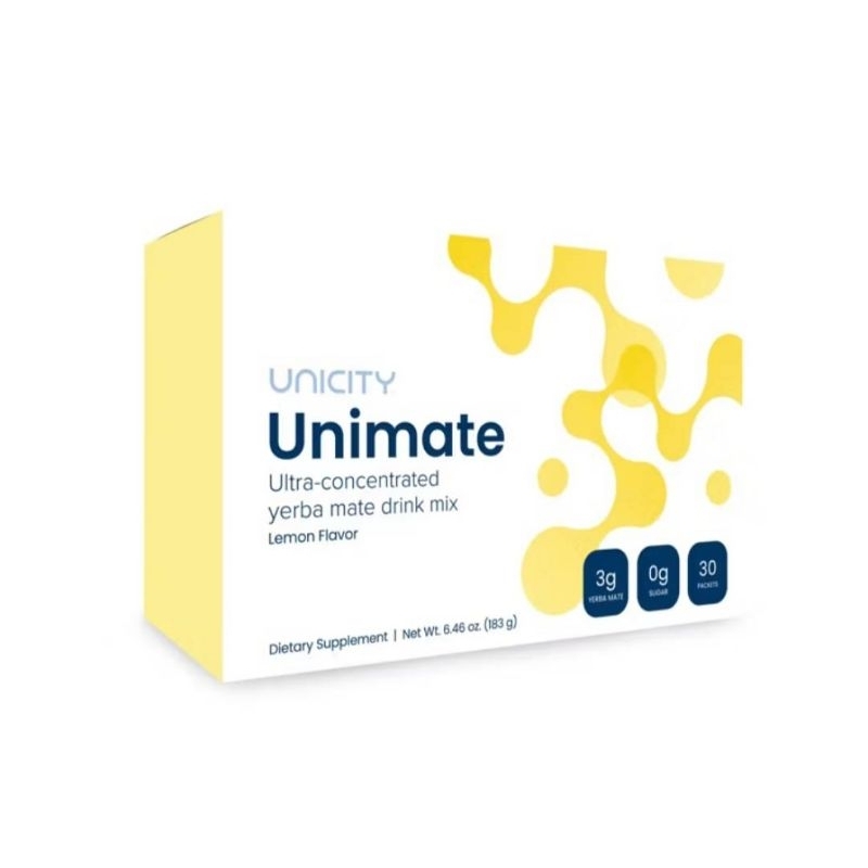 UNIMATE Lemon (มาเต้ รสเลม่อน) #แป่งขาย 10 ซอง #1 กล่อง 30 ซอง