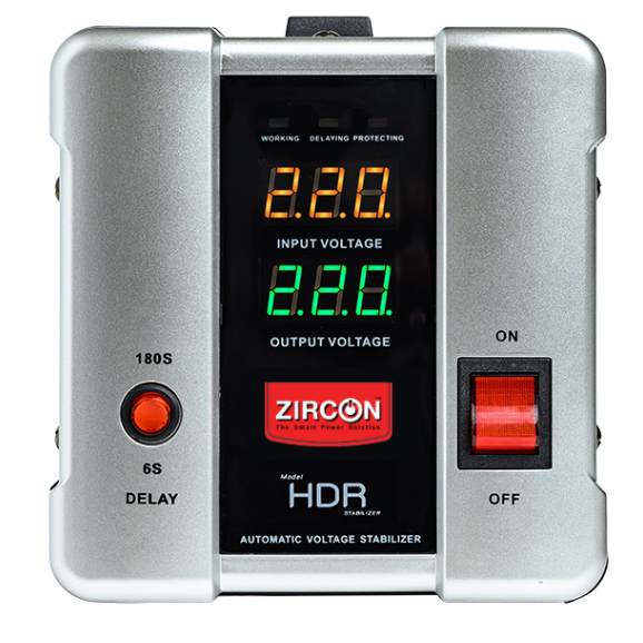 ZIRCON  รุ่น HDR 2000VA/1600W เครื่องปรับแรงดันไฟฟ้าอัตโนมัติ Automatic Voltage Stabilizer (AVS)