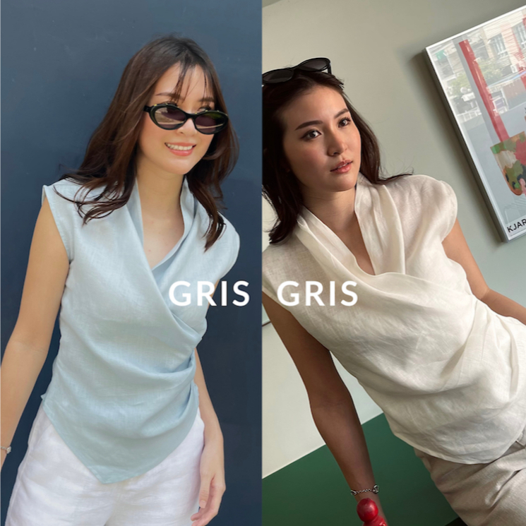 GRIS Parie Top เสื้อแพร์รี่ (xs, s baby blue preorder 8-10 days)