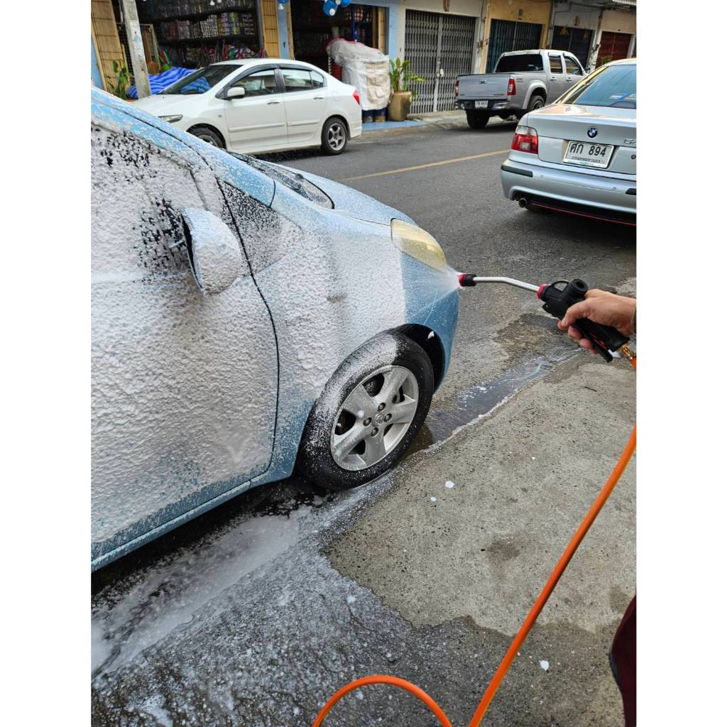 ปืนฉีดโฟม ใช้กับถังโฟม ใช้กับถังฉีดโฟม งานคาร์แคร์  ท้ายปืนหางปลาไหล - รูปที่ 4