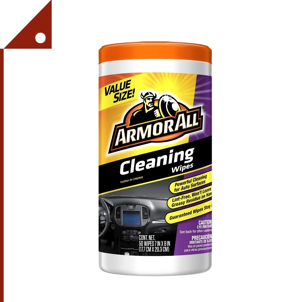 Armor : AMA10832* ผ้าเช็ดทำความสะอาดภายในรถยนต์ All Car Cleaning Wipes 50pc.
