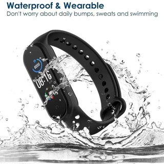 สร้อยข้อมือซิลิโคนเหมาะสำหรับ Mi Band 3 4 5 6 สะดวกสบายและระบายอากาศได้ สายกีฬาเปลี่ยนสีได้