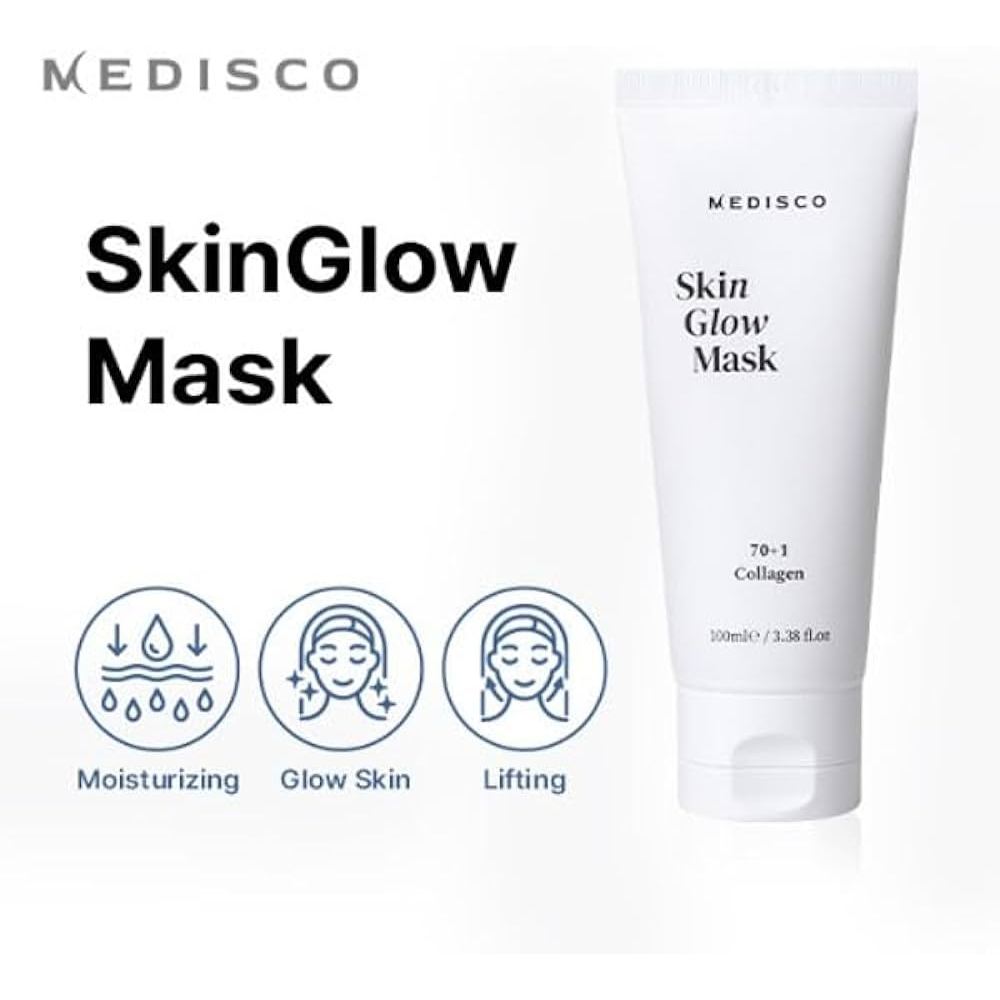 Medisco Skin Glow Mask 100 ml มาร์คบำรุงผิวหน้าหลังทำ BB Glow Treatment แบบลอกออก ช่วยให้ผิวดูโกลวเงางาม