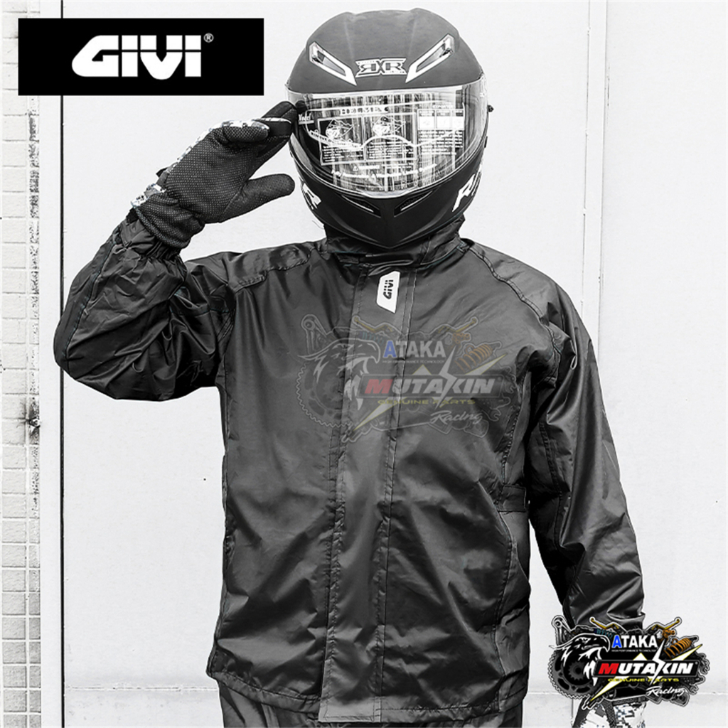 ATAKA สื้อกันฝน GIVI-RRS07 Raincoat RACING เสื้อกันฝนขี่มอเตอร์ไซด์ S-6XL รวมเก้าขนาด ชุดกันฝน เสื้อกันฝนพร้อมกางเกง ส่ง ราคา ถูกที่สุด ดีลบีเคเค แกลเลอรีภาพที่ 6