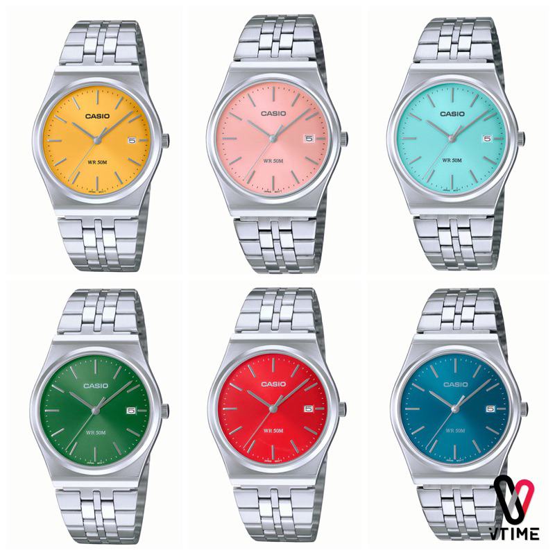 CASIO นาฬิการุ่น MTP-B145D series สีสันแนวRetro