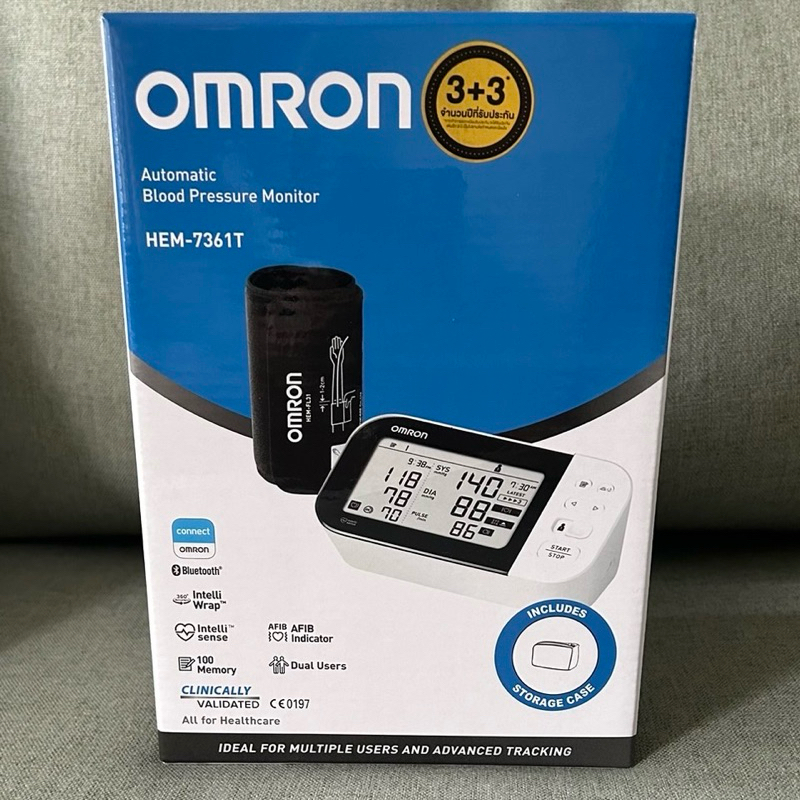 เครื่องวัดความดันโลหิต อัตโนมัติ Omron HEM-7361T ของใหม่ ของแท้จากศูนย์ Omron ประเทศไทย