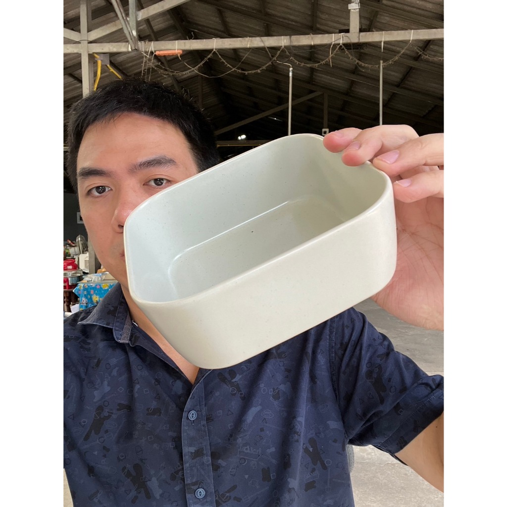 ถาดอบขนม ถาดลาซานญา ถาดเซรามิค สี่เหลี่ยมจัตุรัส 6 นิ้ว สีพาสเทล ออกใบกำกับภาษีได้