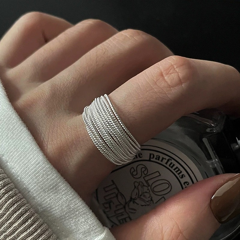 แหวนเกลียวเงินแท้ / Spiral Ring / แหวนเงิน /Silver Ring /Minimal Ring /Korean Ring /แหวนสไตล์เกาหลี