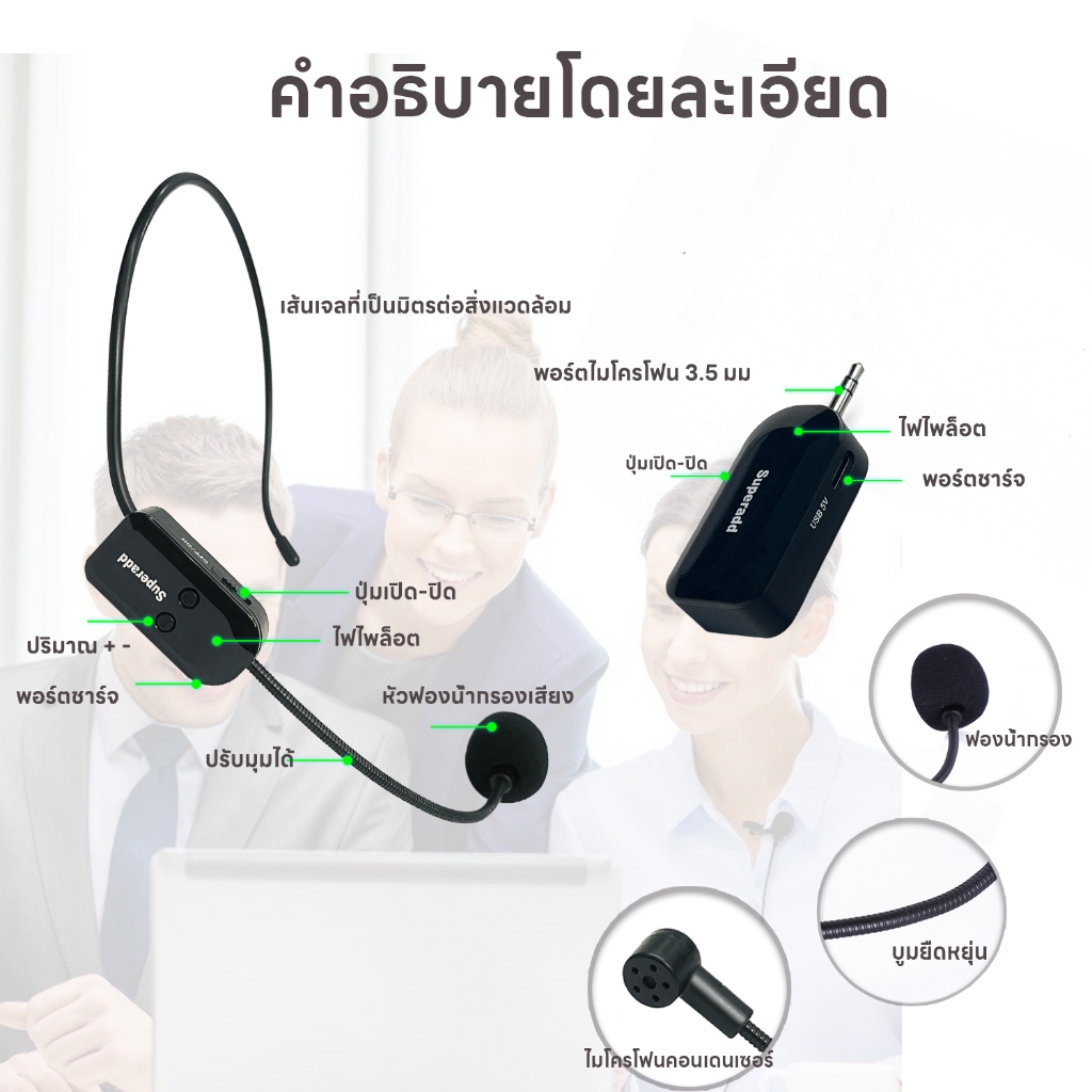 🔥ฟรีค่าส่ง 🔥ไมโครโฟนไร้สาย 2.4Gไมค์ลอยไร้สาย KX720 ไมค์โครโฟนไร้สาย ใช้บนเวที ไมค์ช่วยสอน ไลฟ์สด ไมค์ใช้กับลำโพงพกพา
