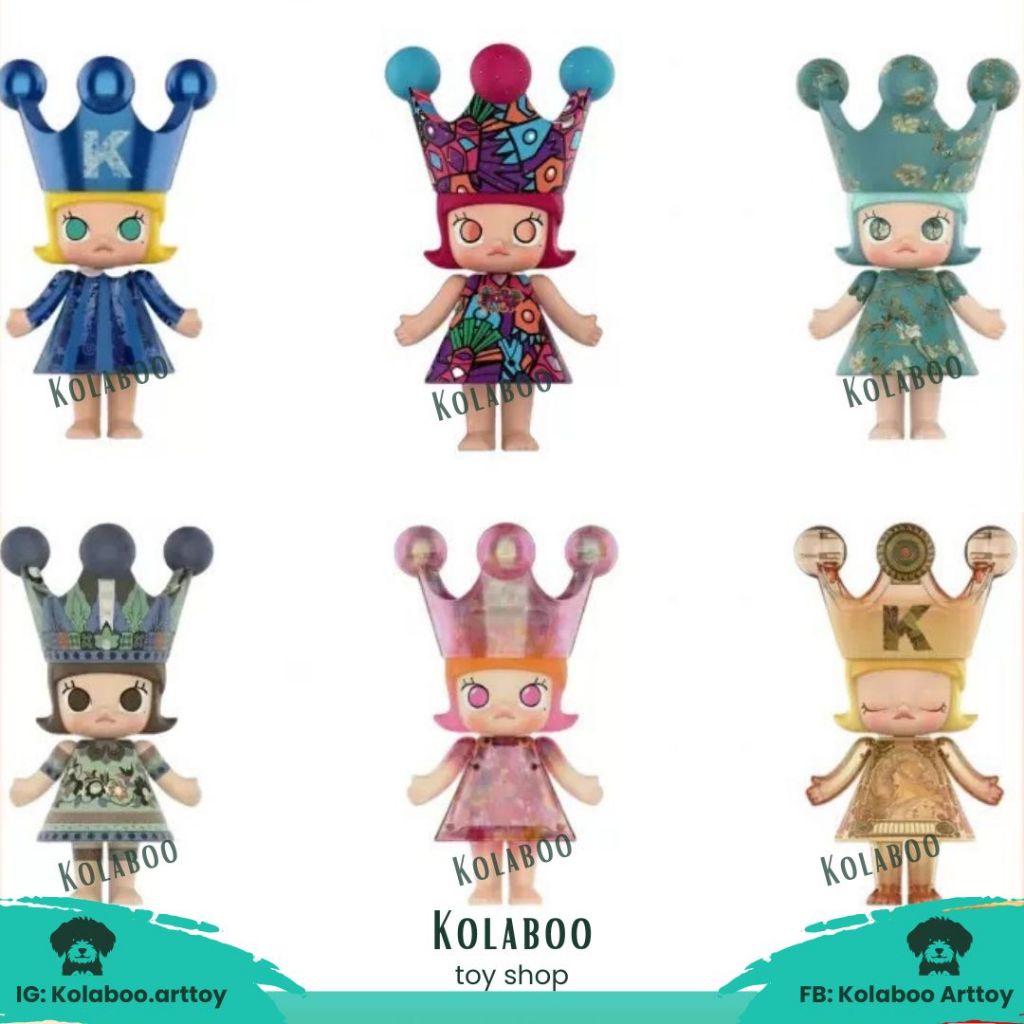 [Ready to ship: 400%พร้อมส่ง] POP MART: MEGA ROYAL MOLLY 400% Van Gogh, Mucha·Zodiac Series, Star upon the sea, Or