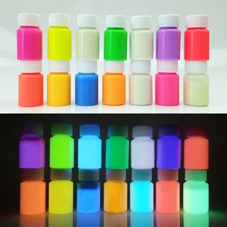 สีเรืองแสง สีผสม สีอะคริลิคเรืองแสงในที่มืด ทาเครื่องใช้หรือผสมสียูวีเรซิ่น อีพ้อกซี่  ตกแต่งเครื่องประดับต่างๆ diy