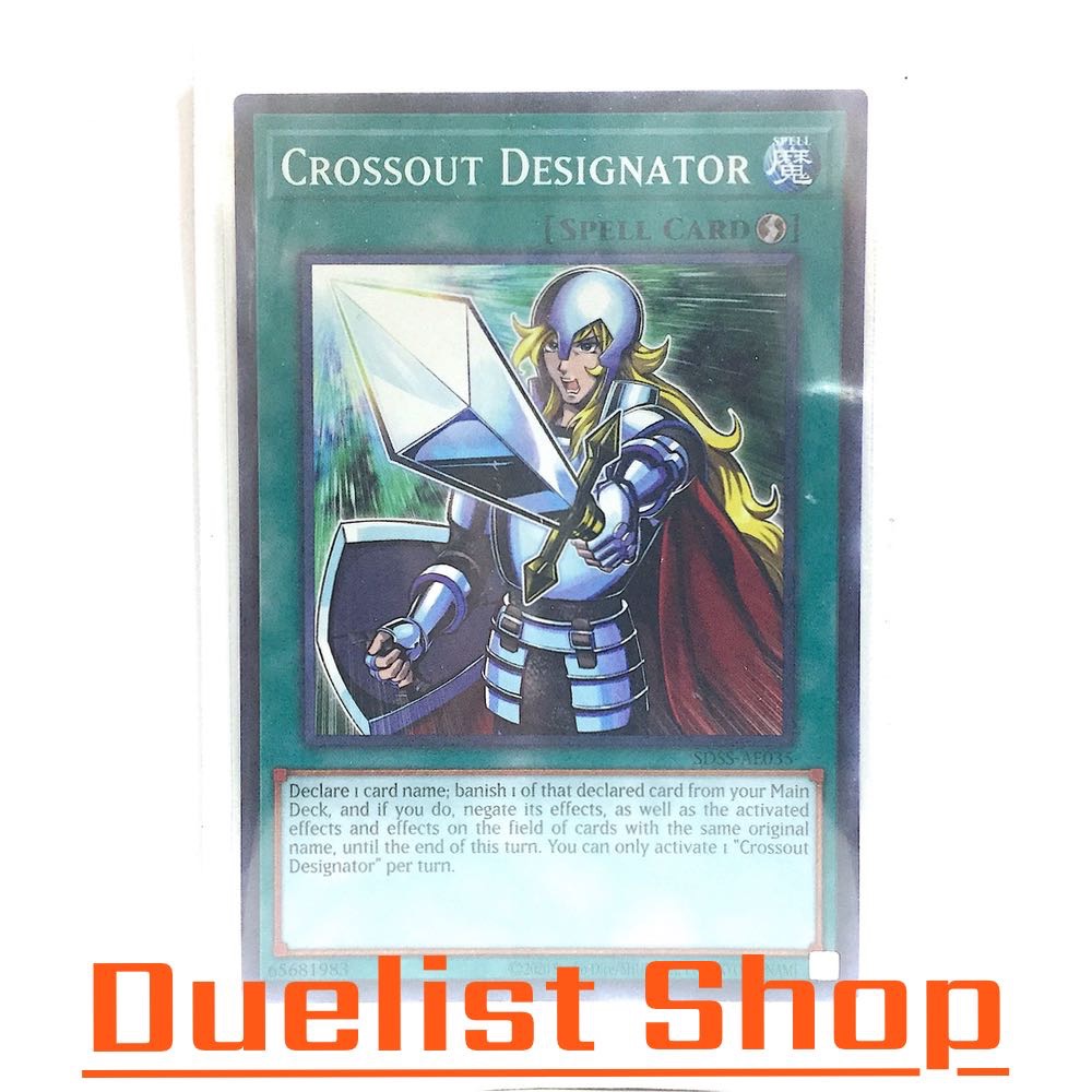 Crossout Designator (N) Spell [Quick-Play] ชุด SDSS-AE035 การ์ดยูกิโอ (Yu-Gi-Oh!) OCG Asia ENG