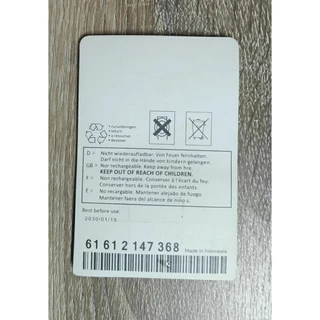 ถ่านกระดุม CR2450 3V Lithium ถ่านรีโมตร หรือใช้กับอุปกรณ์อื่นๆ ควรใช้ก่อน ปี2030/เดือน11/วันที่15