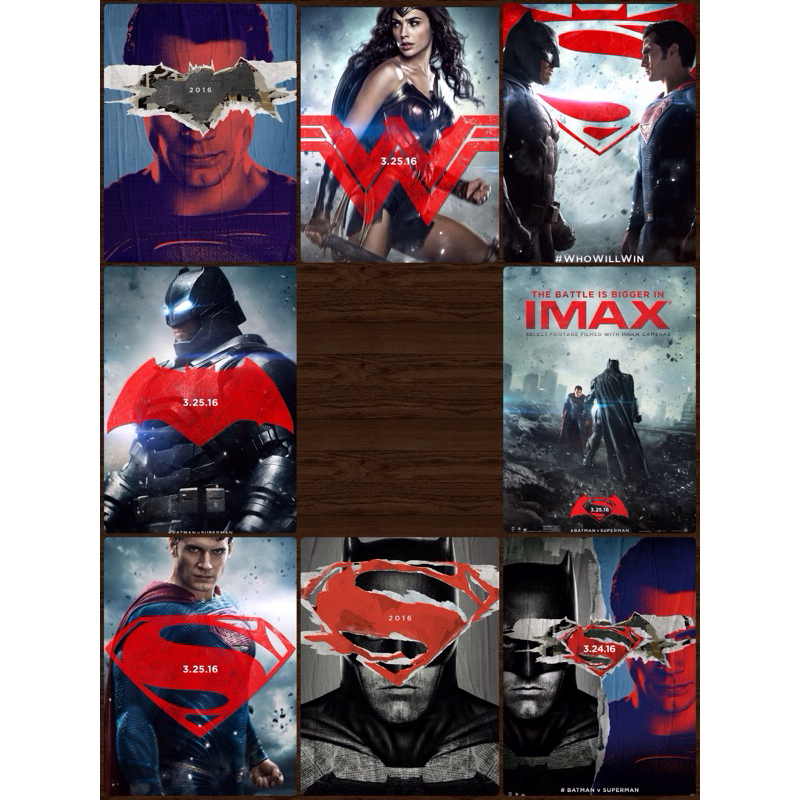 โปสเตอร์ หนัง  Batman v Superman: Dawn of Justice แบทแมน ปะทะ ซูเปอร์แมน แสงอรุณแห่งยุติธรรม 11.5 X 