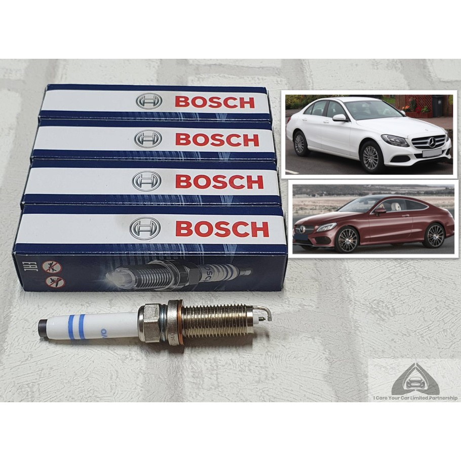 หัวเทียน Bosch แพลทตินัม : Benz W205 / C205 -Coupe ชุด 4 หัว ระยะใช้งาน 80000 กม : VA6SIP80
