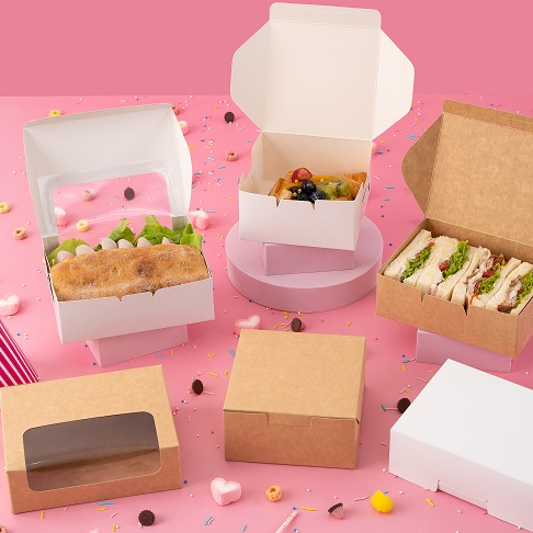 กล่องสแน็คบ๊อก กล่องสแน็ค snackbox กล่องอาหารว่าง  Foodgrade สามารถรีไซเคิลได้ 100% (1แพ็ค:20ชิ้น)