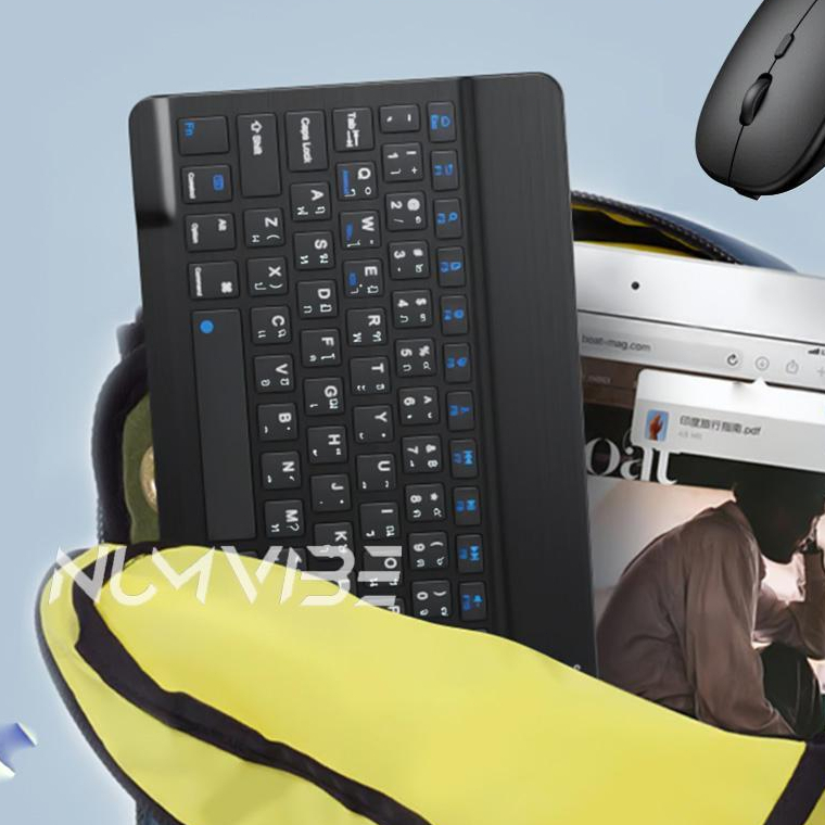 NUMVIBE Wireless Bluetooth Keyboard Tablet Phone Computer Mini Keyboard คีย์บอร์ดบลูทูธไร้สาย ใช้ได้กับโทรศัพท์มือถือ