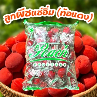 ท้อแดง (ลูกพีชแช่อิ่ม) 1000g. ไร้เมล็ด หวานอมเปรี้ยว เนื้อกรอบ เต็มคำ สด ใหม่ ผลไม้อบแห้ง
