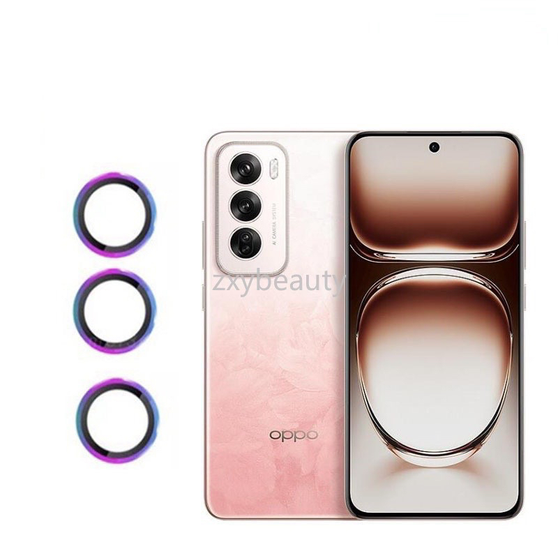 (ส่งจากไทย) ฟิล์มเลนส์กล้อง วงแหวน สําหรับ OPPO Reno12 5G/ Reno 12Pro 5G(2024)/ กระจกนิรภัยโค้ง ป้องกันเลนส์กล้อง กรอ