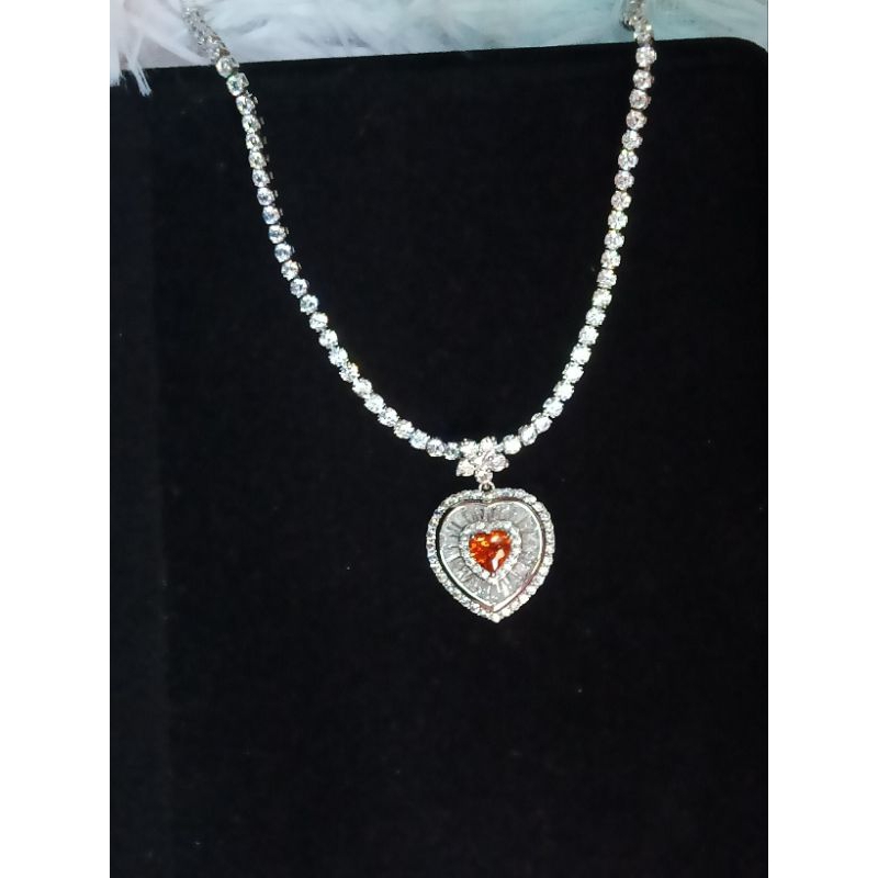 สร้อยคอพร้อมจี้เพชรCz AAA+