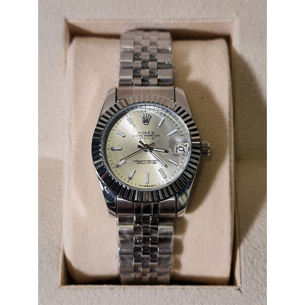 โรเล็กซ์ เดทจัสท์ Rolex Datejust หน้า 38mm เทียบแท้ เกรด A สีเงิน