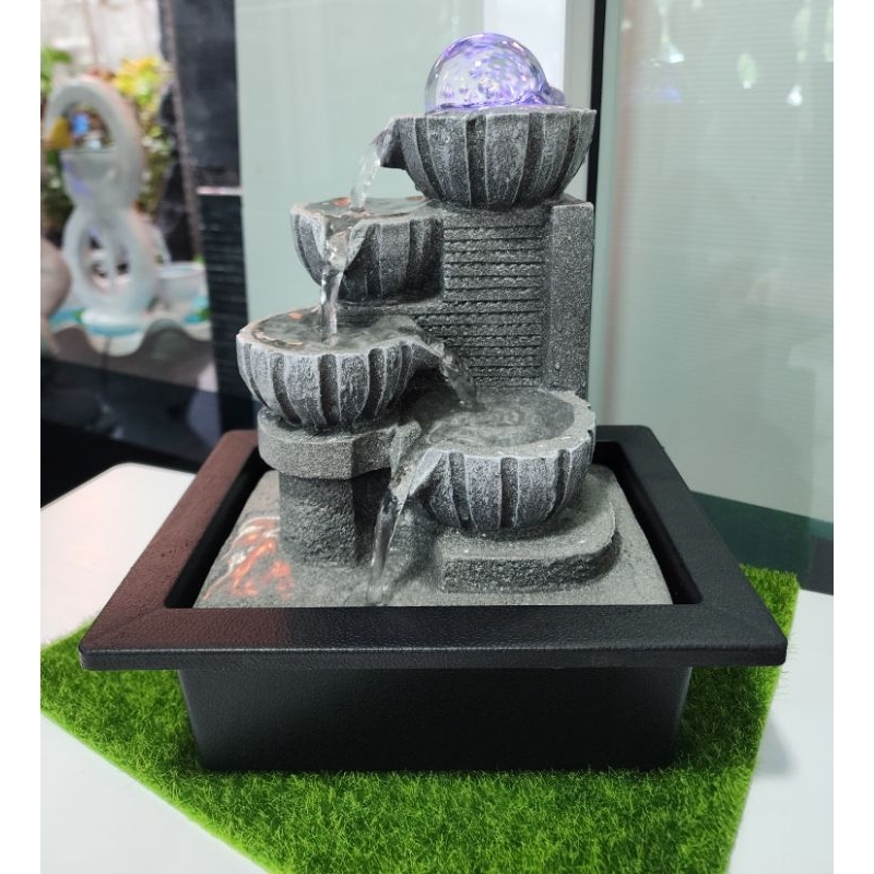 น้ำพุน้ำล้นตั้งโต๊ะเคาน์เตอร์เสริมฮวงจุ้ย(สินค้าพร้อมส่ง)