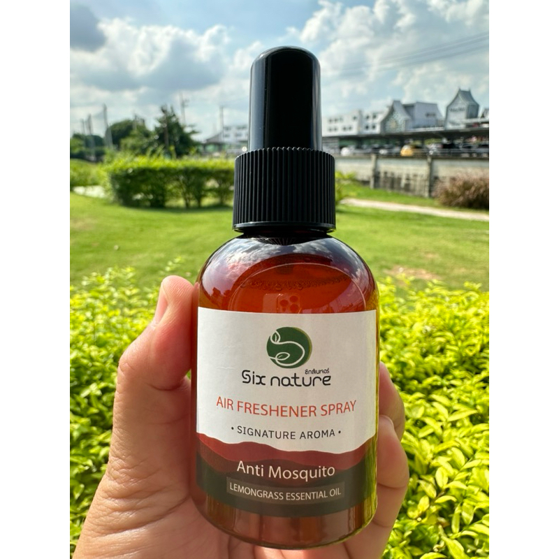 สเปรย์กันยุงและแมลง สูตรธรรมชาติจากตะไคร้หอม แบรนด์ซิกส์เนเจอร์ 100ml.สินค้าพร้อมส่ง