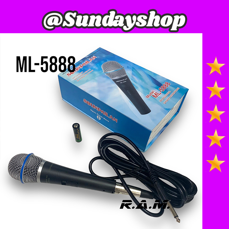 Soundmilan รุ่น ML5888 ไมโครโฟน แบบคอนเดนเซอร์ ไมค์สาย condenser