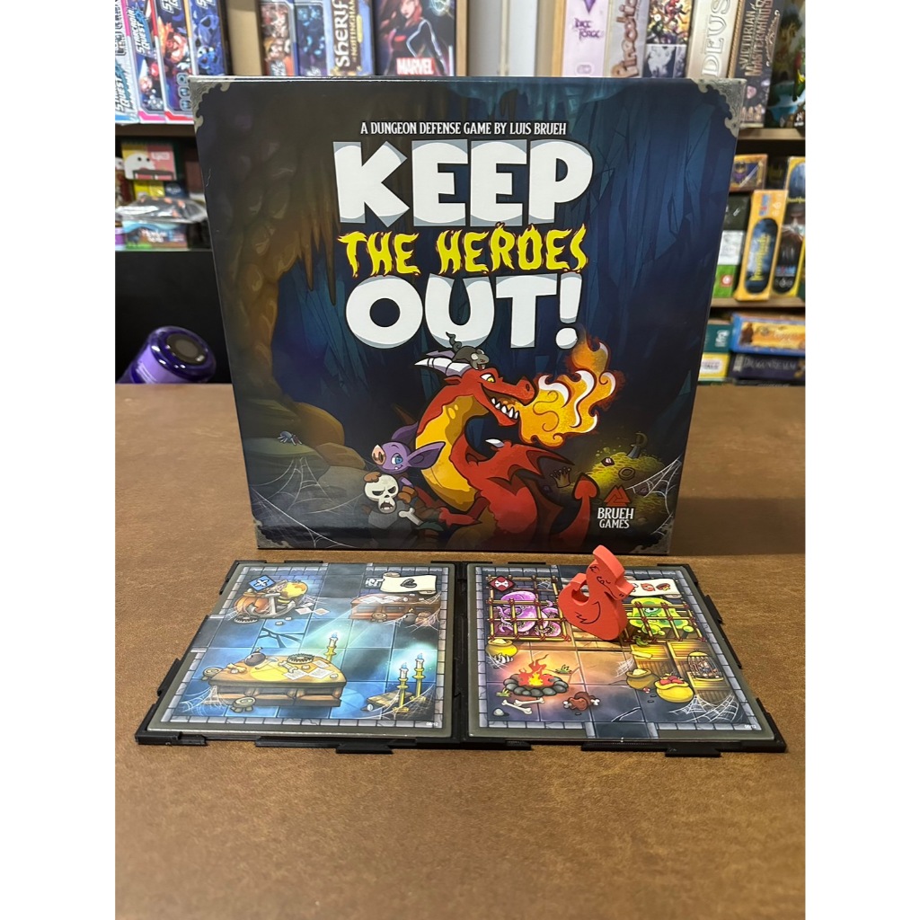 [Plastic] Keep the Heroes Out! Board Game [TH/EN]: Tile Grid-ชุดกล่องจัดเก็บอุปกรณ์สำหรับเกมออกไปนะเจ้าฮีโร่