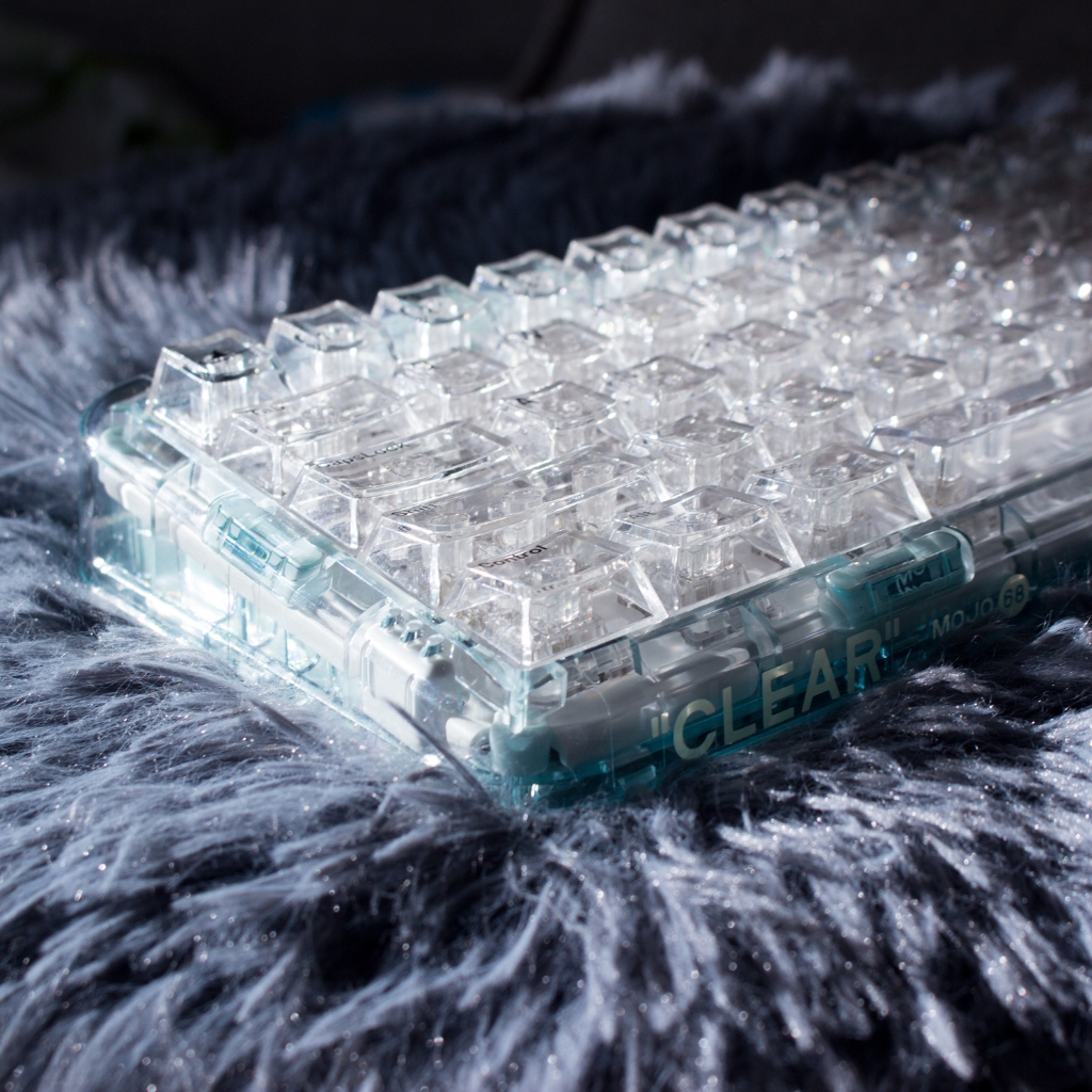 Fancytech 'Ocean' Crystal keycaps โปร่งใส คีย์แคป keycaps 127 keys cherry profile keycaps mechanical