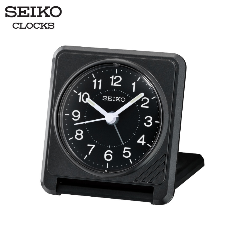 SEIKO CLOCKS นาฬิกาปลุก รุ่น QHK060Q ขนาด 3.8 x 3.3 นิ้ว เดินเรียบ สีแดง