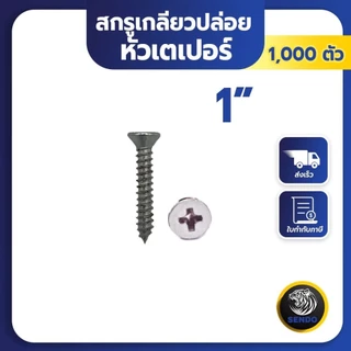 SENDO (500-1000ตัว) สกรูเกลียวปล่อย หัวเตเปอร์ #6 สกรูหัวF+ สกรูยิงไม้