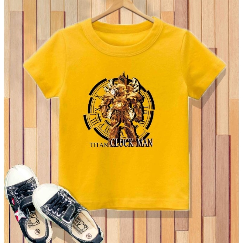 เสื้อยืดเด็กชายและเด็กหญิง ลายClock man
