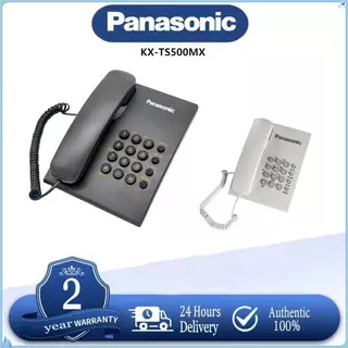 แท้ PanasonicKX-TS500(Single Line Telephone) (สีขาว สีดำ)(โทรซ้ำหมายเลขล่าสุด) โทรศัพท์บ้าน โทรศัพท์สำนักงาน